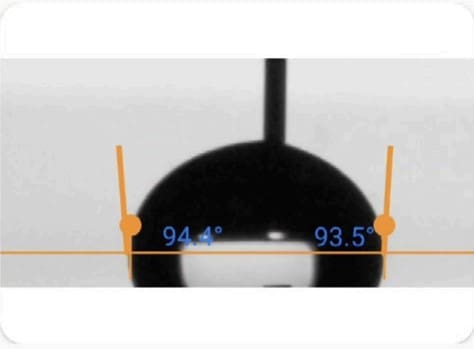 Sessile drop measurement on the Dropometer